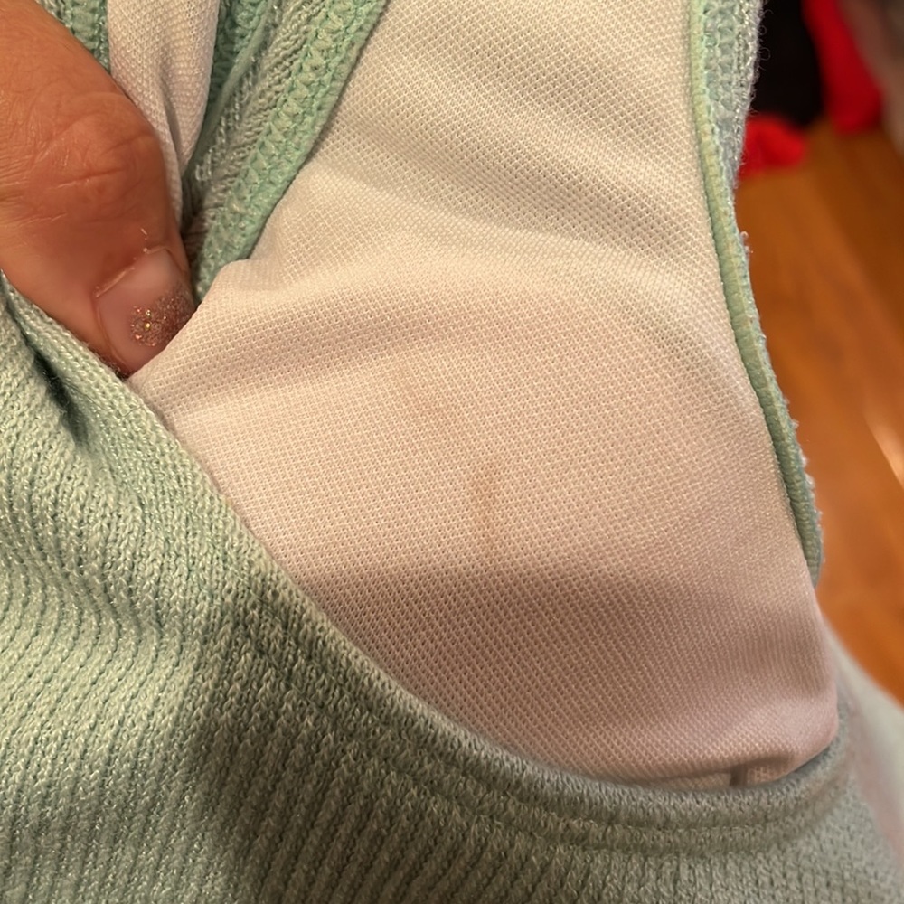 Ribbed Sports Bra Size Small | Lined Stretch Activewear Bralette - Picture 4 of 6